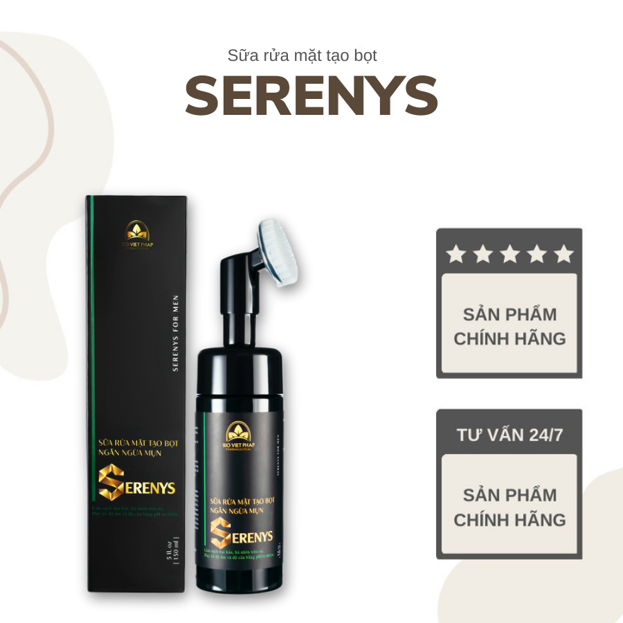 Bọt Rửa Mặt Nam Serenys 150ml