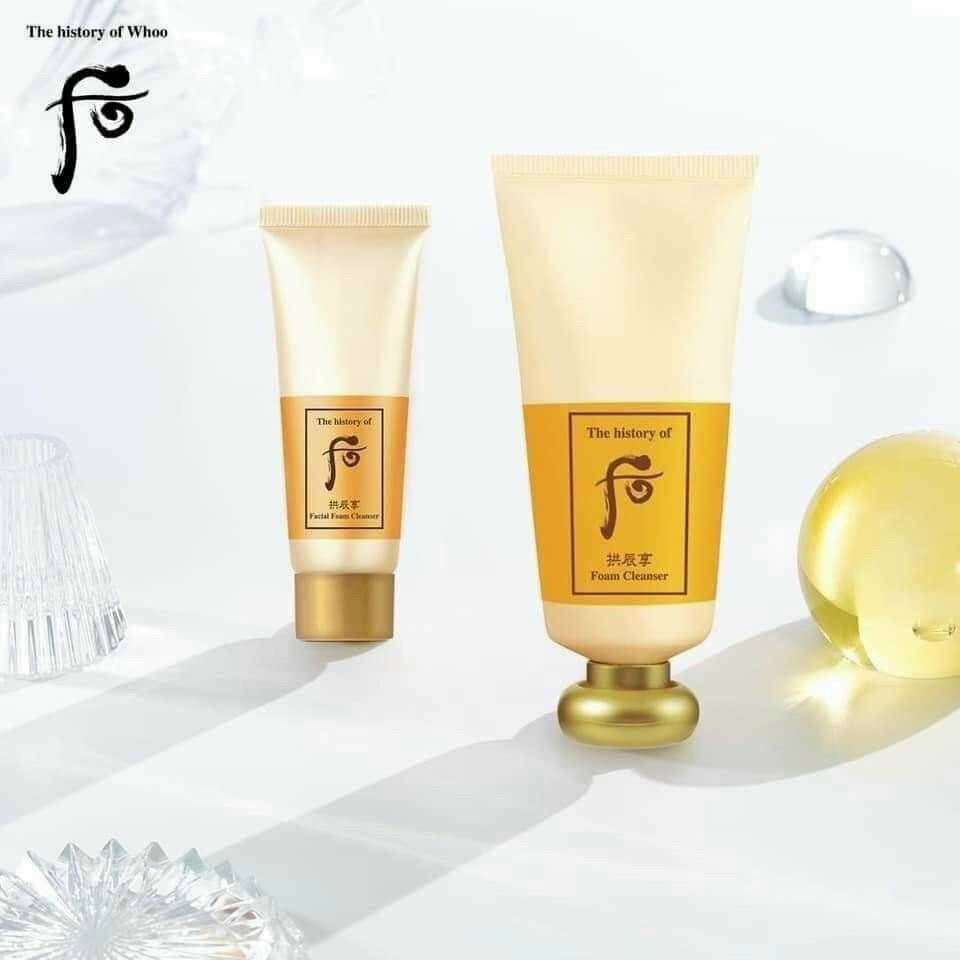 Sét sửa rửa mặt Whoo vàng Full