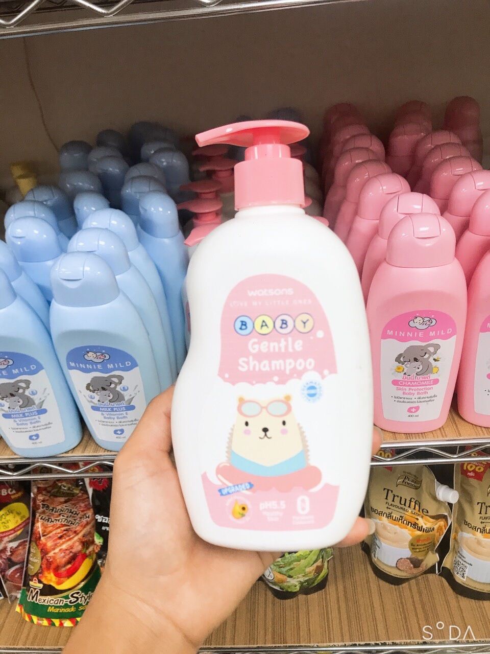 Dầu gội tắm cho bé Watsons Gentle Baby Shampoo Thái Lan chính hãng