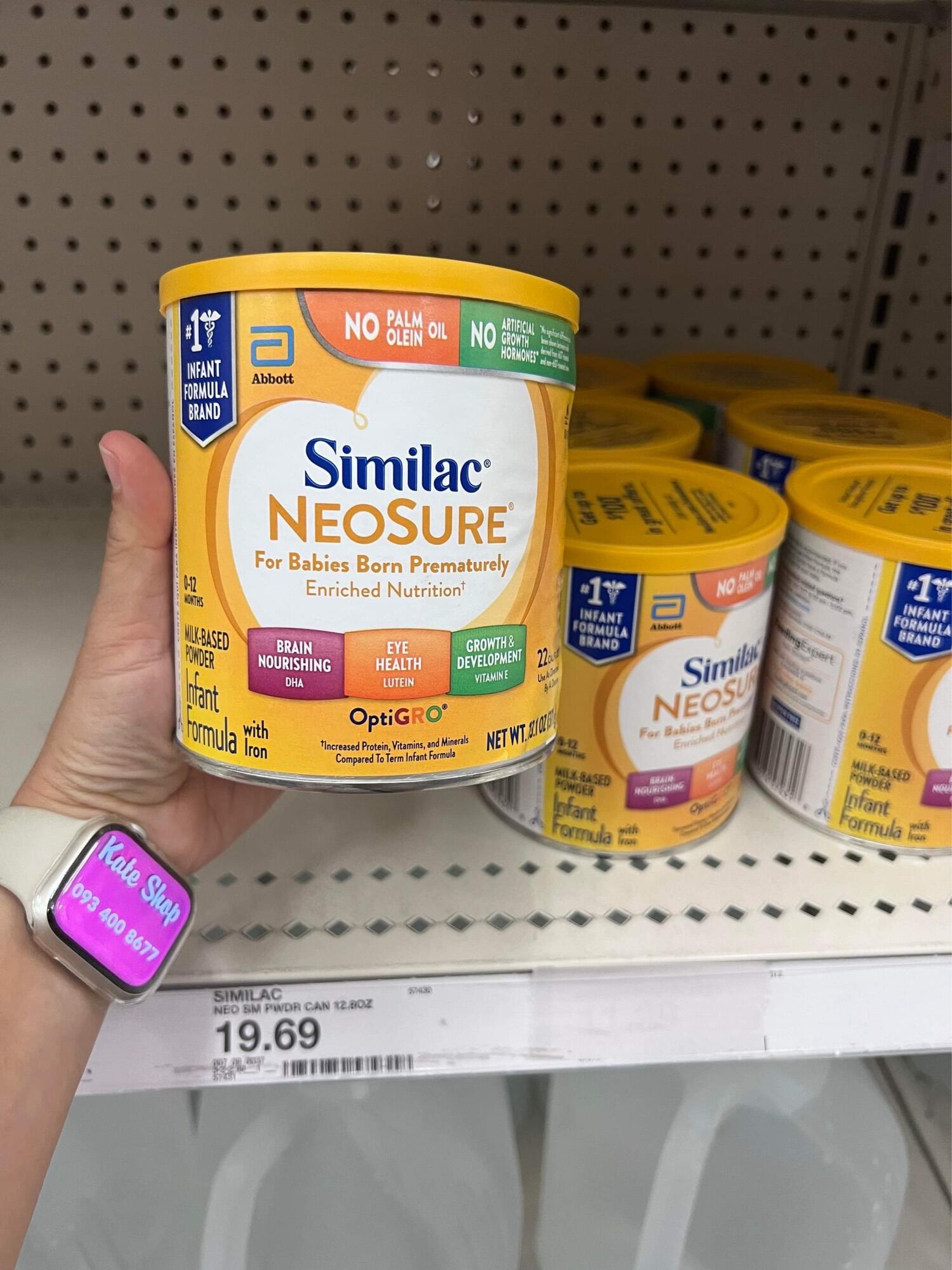 Date 2025 sữa similac neosure 371g- hàng nội địa mỹ