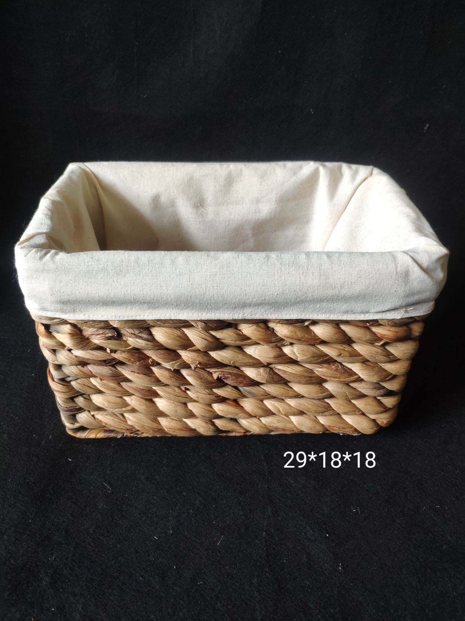 Giỏ, sọt lục bình vải lót 2918