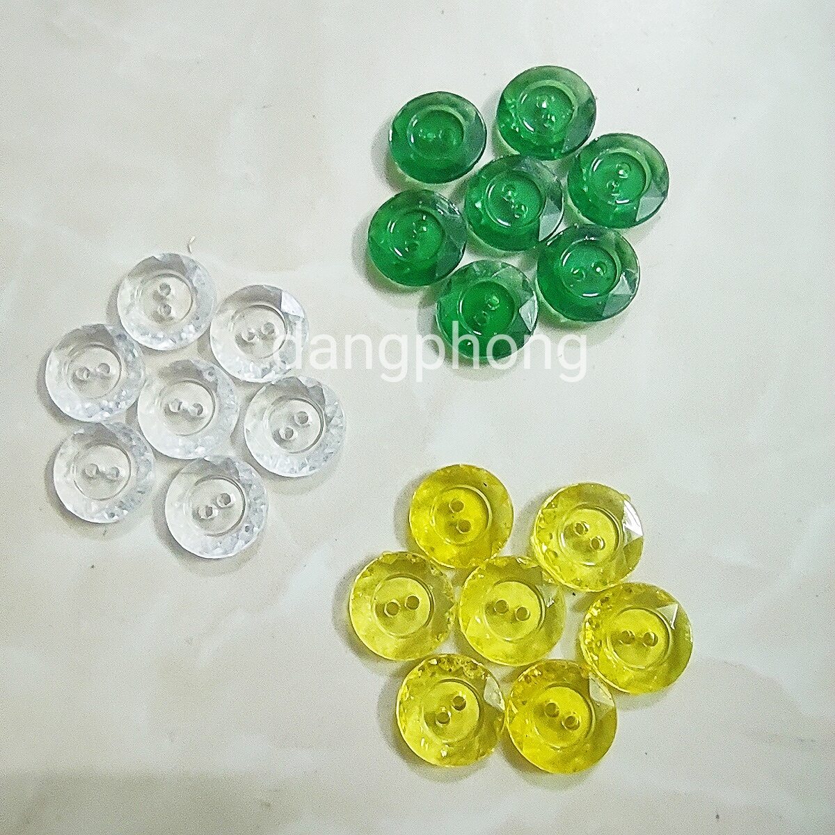 [HCM]nút khóa hoa làm cây kim tiền 100g nhiều màu