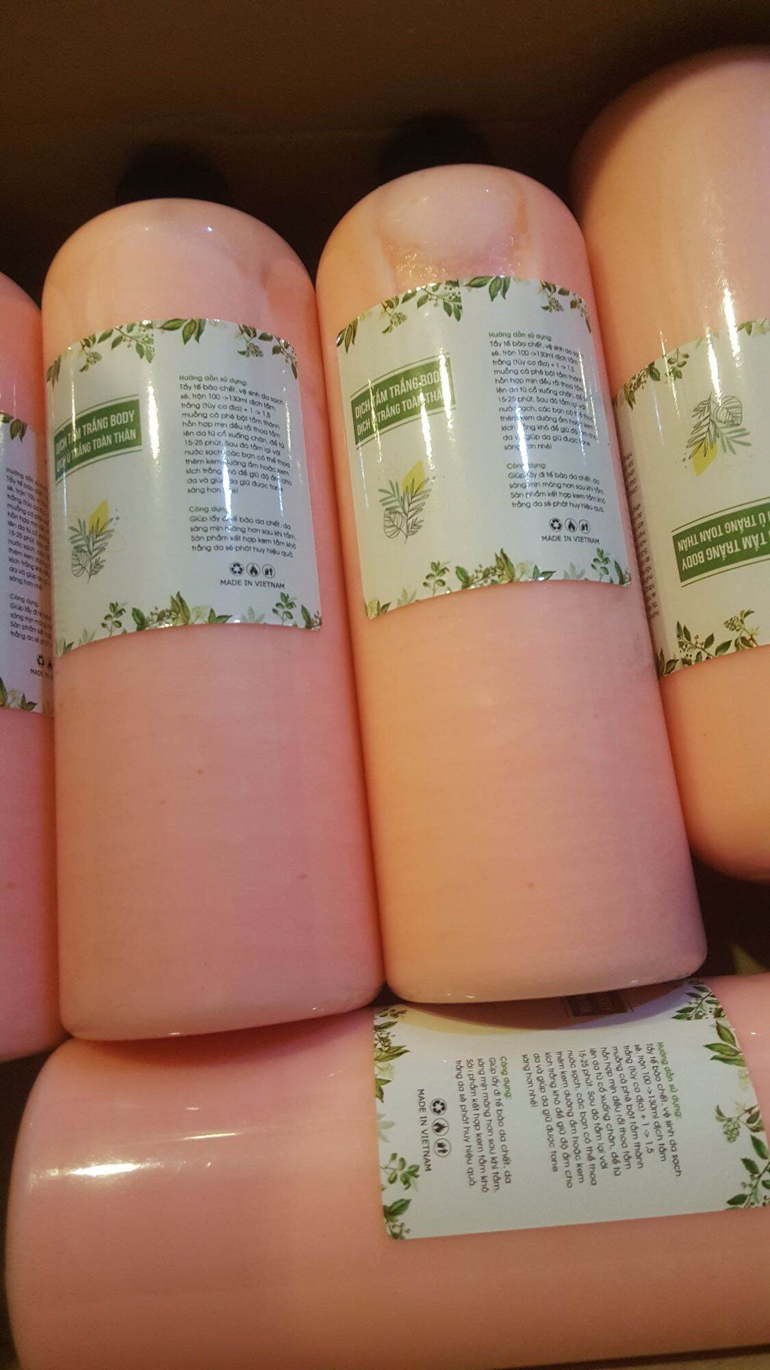 Dịch Tắm Trắng Da Toàn Thân Loại Mạnh Chai 500ml