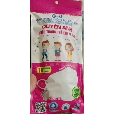 [COM BO 150 CHIẾC] Khẩu trang kf94 quyền anh trẻ em họa tiết ngộ nghĩnh kháng khuẩn chống bụi