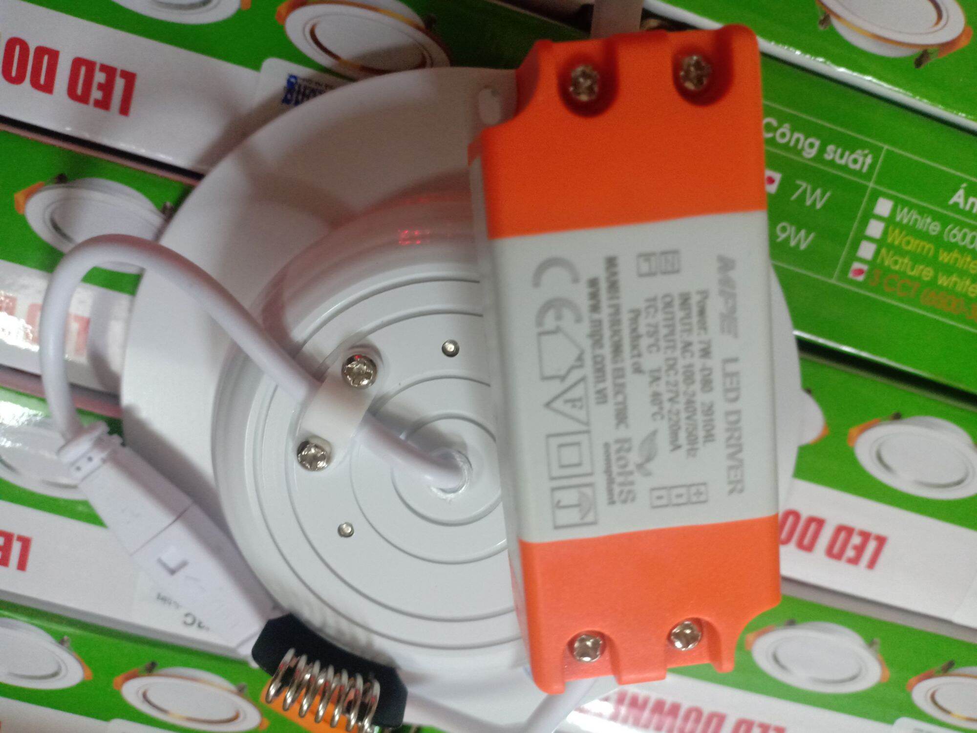Led âm trần 7W d90 3màu MPE
