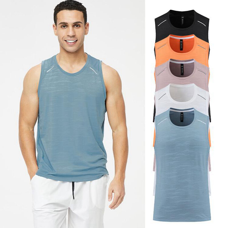 Áo Ba Lỗ Thể Thao Công Nghệ Mẫu Mới Áo Phông Không Tay Nhanh Khô Vải Viscose Mùa Hè Cho Nam Áo Tập Gym Chạy Bộ Bóng Rổ Rộng Rãi