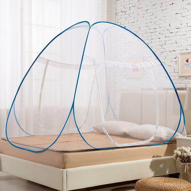 HOT 2021 Mùng Chống Muối - Màn Ngủ Thông Minh Tự Bung Rộng 1m2 - 2m2 - Dài 2m - Cao 1m7 Đỉnh Nhọn Khung Thép Cứng - Bảo Hành Đổi Trả