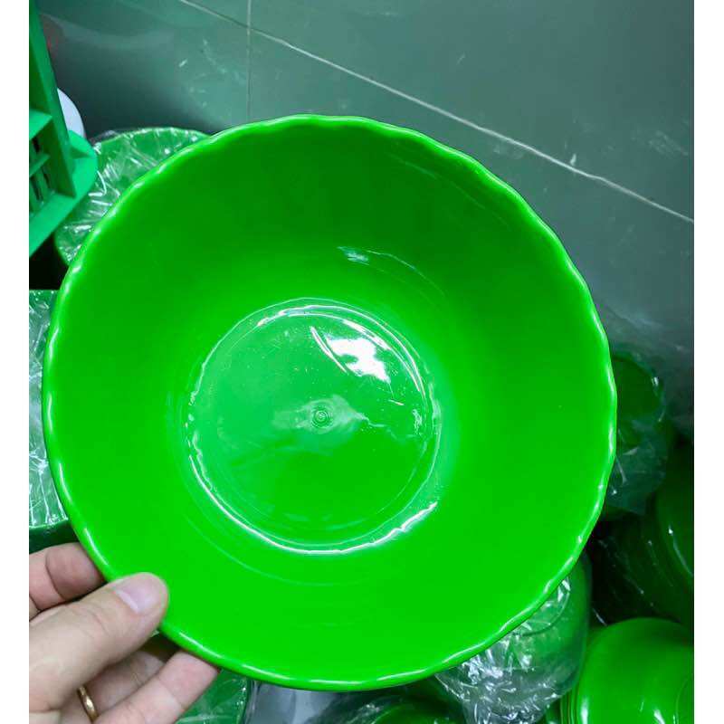 🍜🍜Set 10 Cái Tô nhựa Dẻo, Xanh Sâu Lòng (Cao: 5-6 cm)