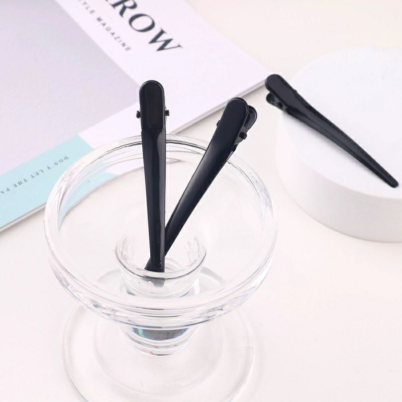 Combo 2 kẹp mỏ vịt kim loại màu đen (6cm/8cm)