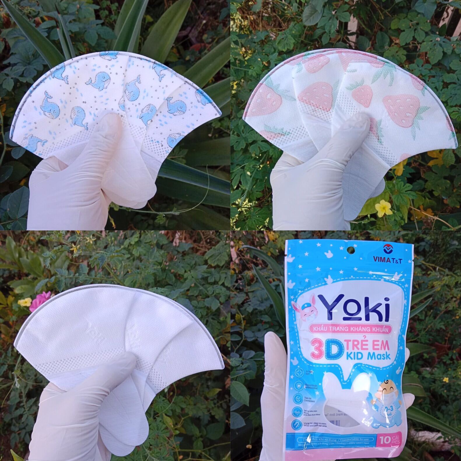 [ Size Sơ Sinh ] 50 Cái Khẩu Trang Kháng Khuẩn 3D Yoki Mask Kid Cho Bé Từ 5 Tháng Đến 24 Tháng thumbnail