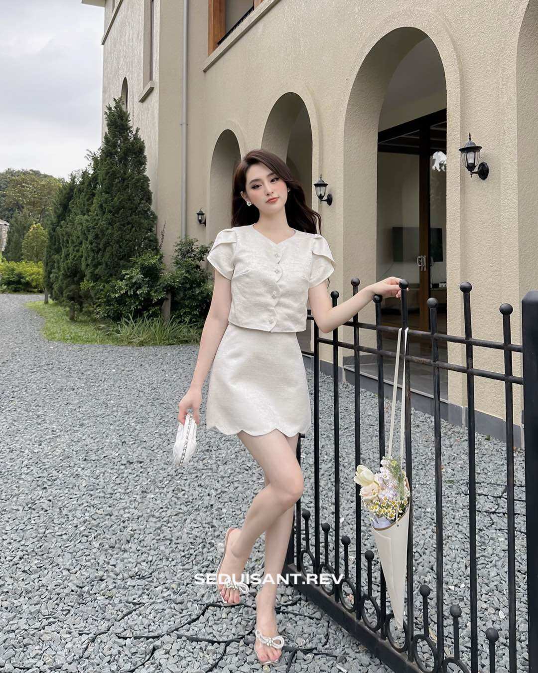 Audrey Top - áo croptop tafta gấm SEDUISANT.REV