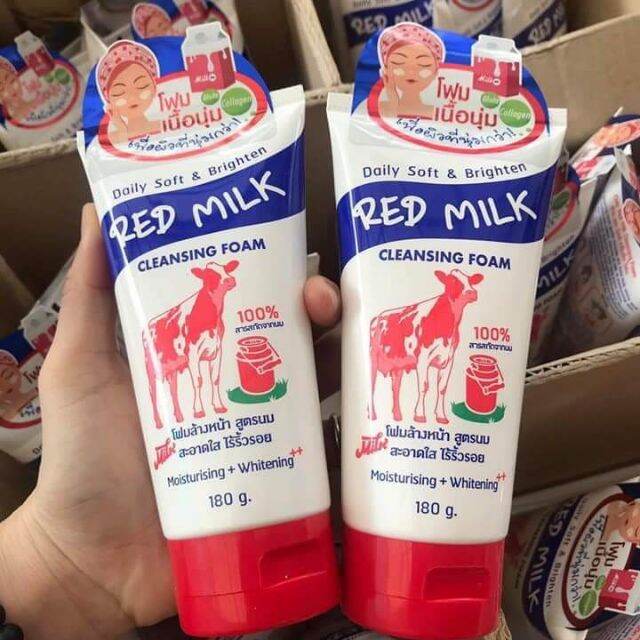 Sữa rửa mặt reb milk thái lan 180gr