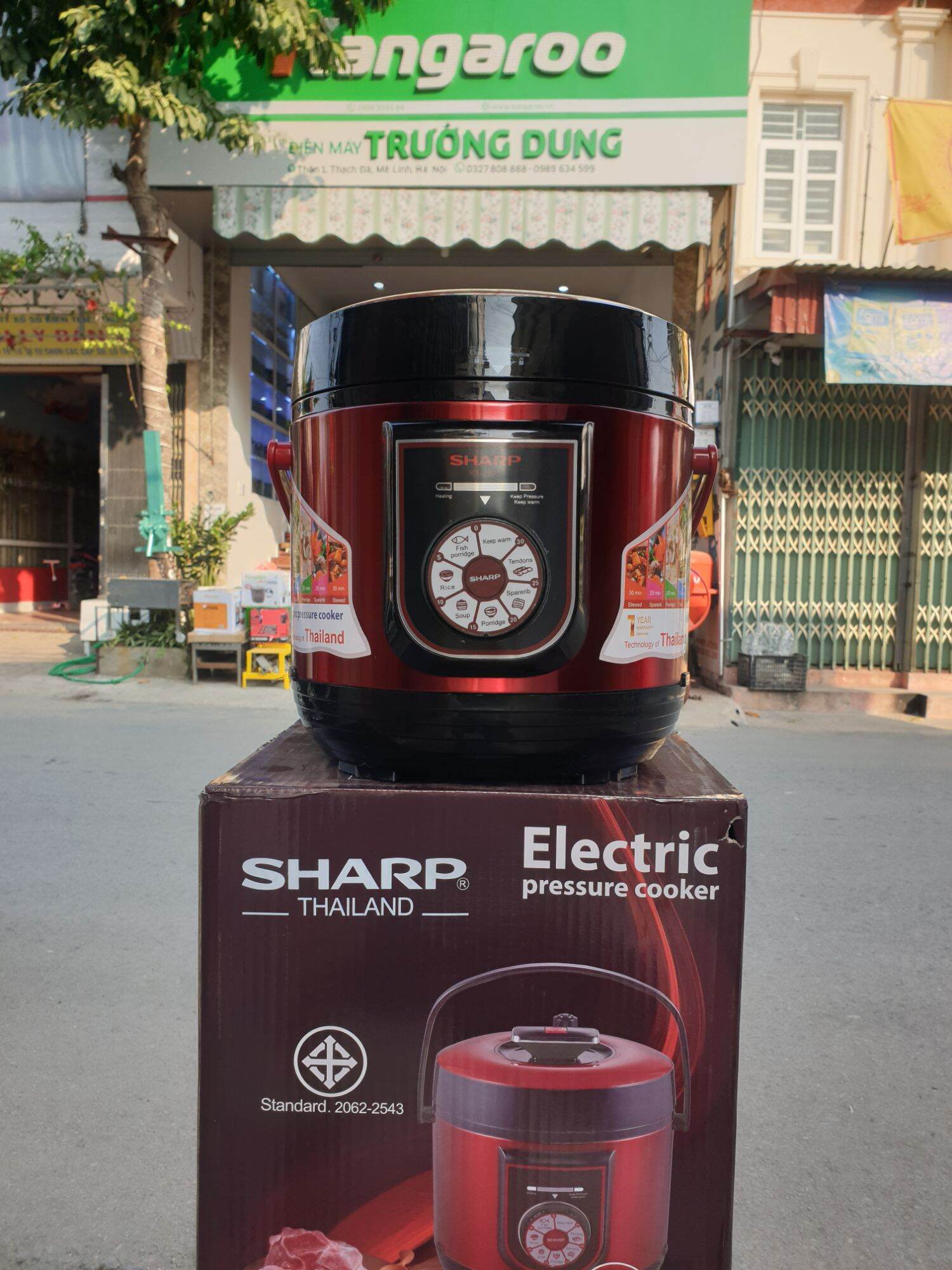 NỒI ĐIỆN ĐA NĂNG SHARP - 6 LÍT KS -280V NÒNG INOX