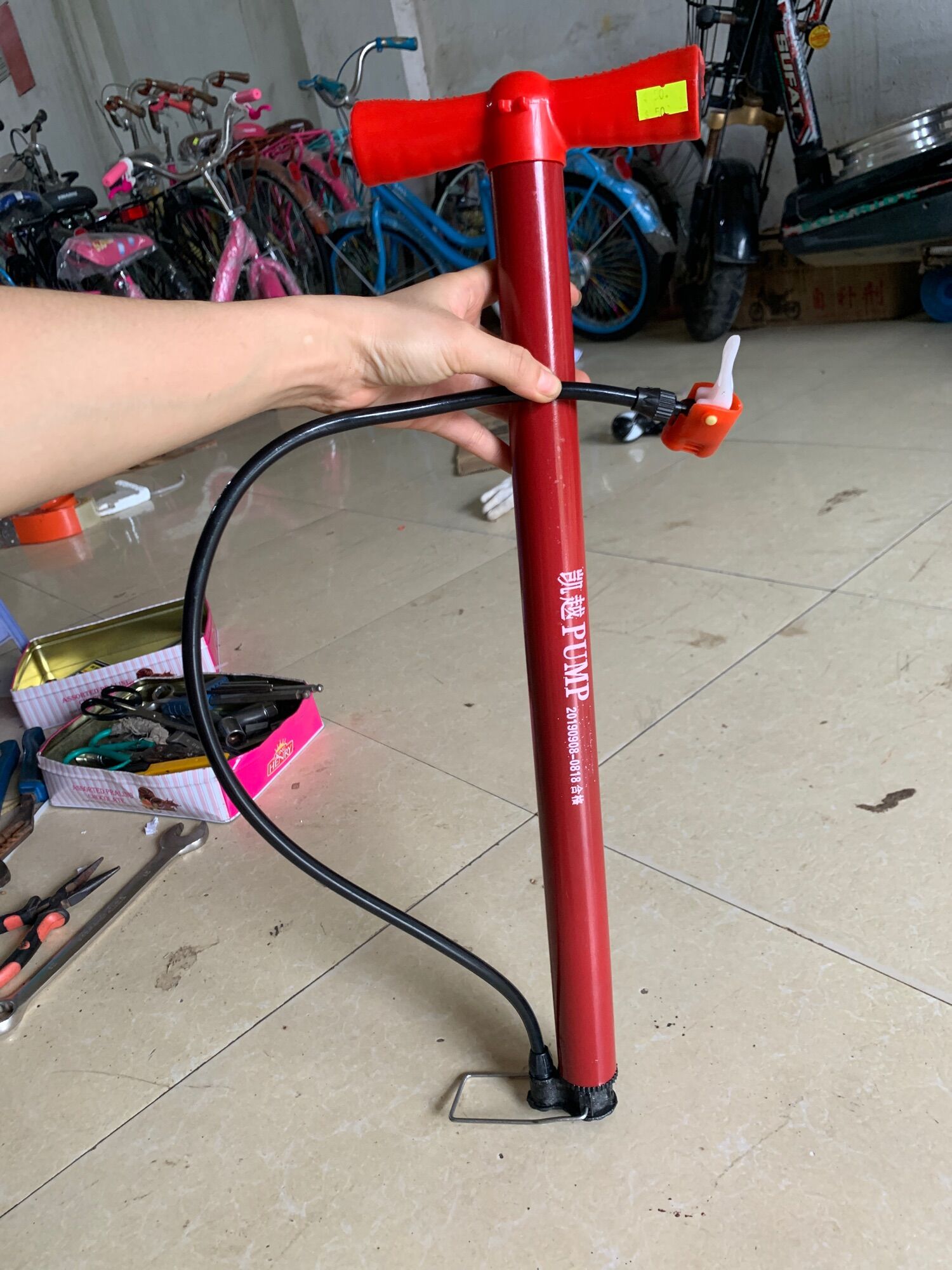 Bơm Tay Xe Đạp , Xe máy BUMP to