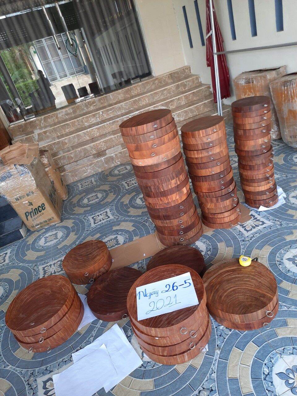 Thớt Gỗ Nghiến Không Tâm Size 30x5