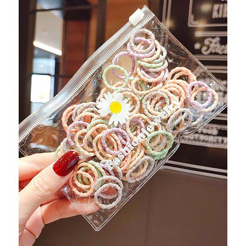 Sét 100 chun buộc tóc cho bé yêu ( giao ngẫu nhiên )