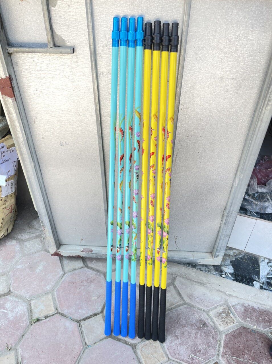 Cán Vợt carbon 2,1M Hoạ Tiết Cá Chép Koi