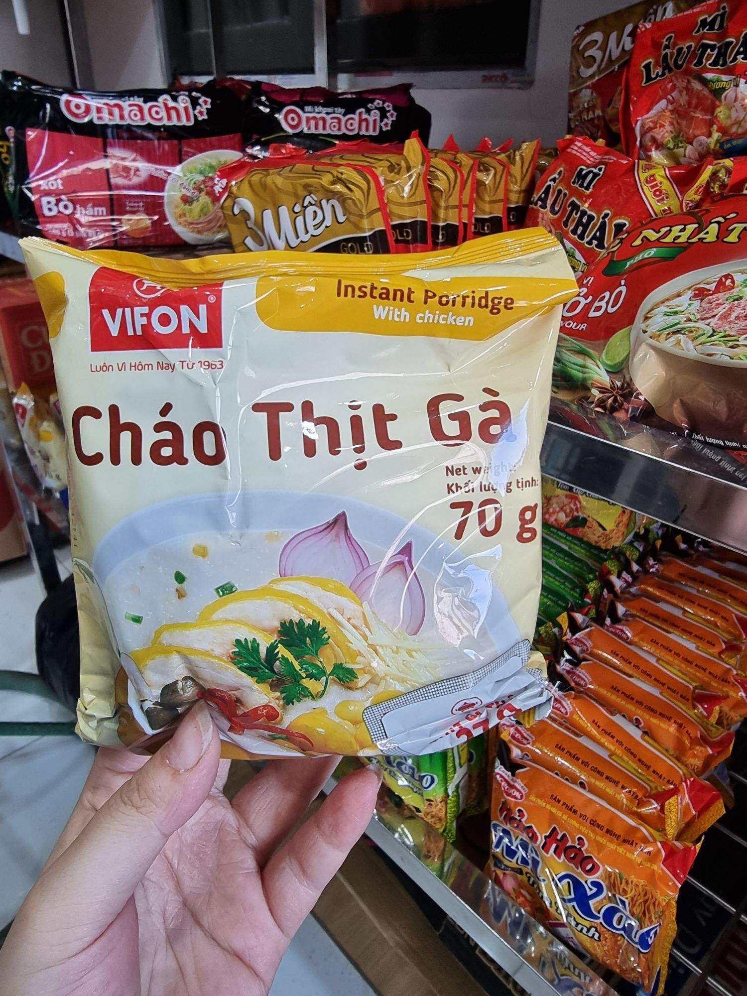 Combo 10 gói cháo thịt gà Vifon 70g