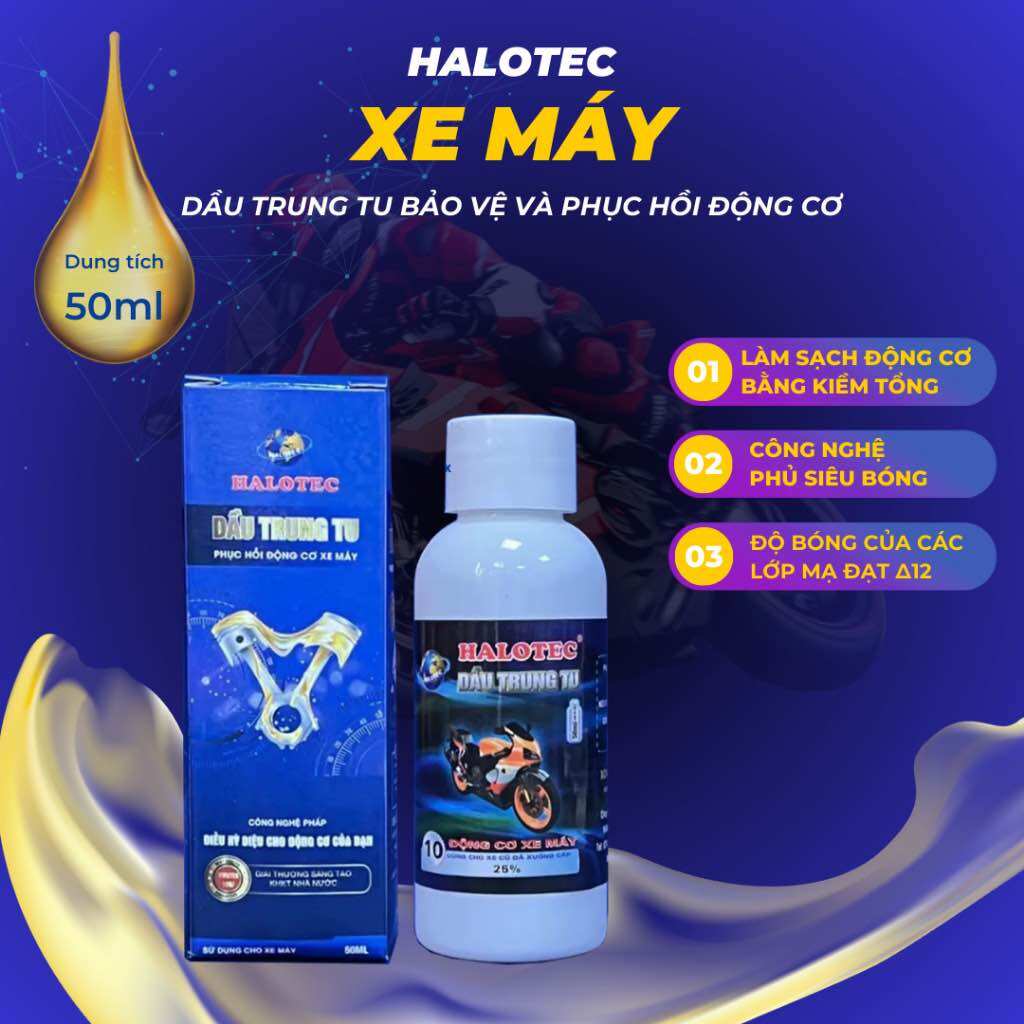 Dầu trυng tu xe máy, O to Halotec số 10 chính hãng Phương Hải Long, dầu trυng tu công nghệ PHÁP - Hàng chính hãng