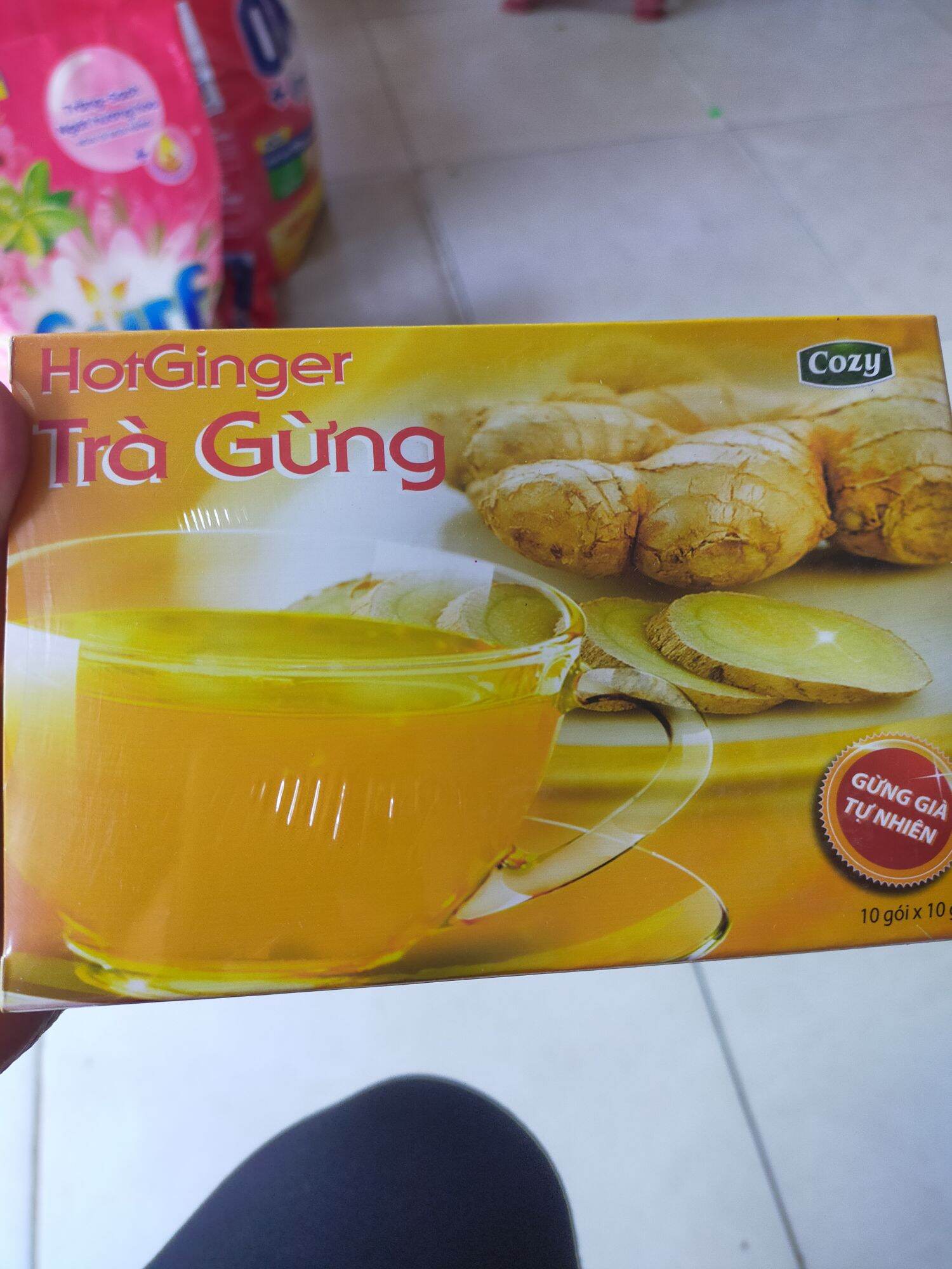 Trà Gừng Tự Nhiên Cozy