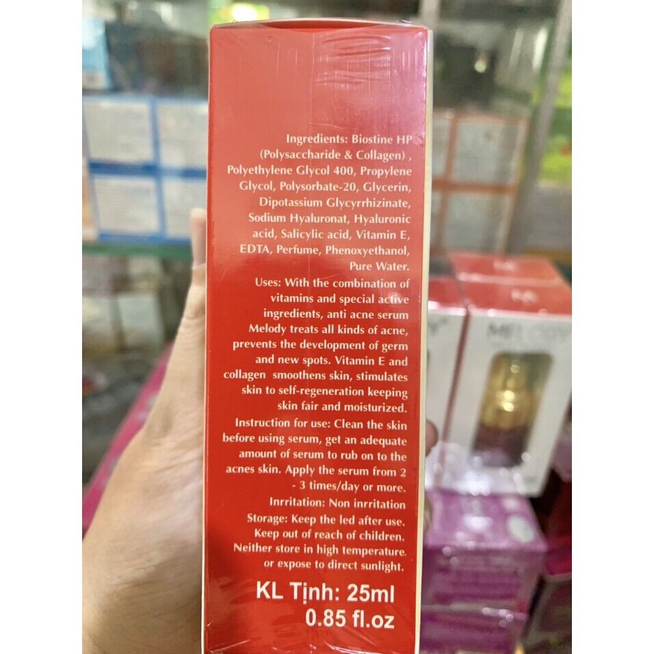 Serum melody giảm mụn,mờ thâm,mờ sẹo vip chai 25ml