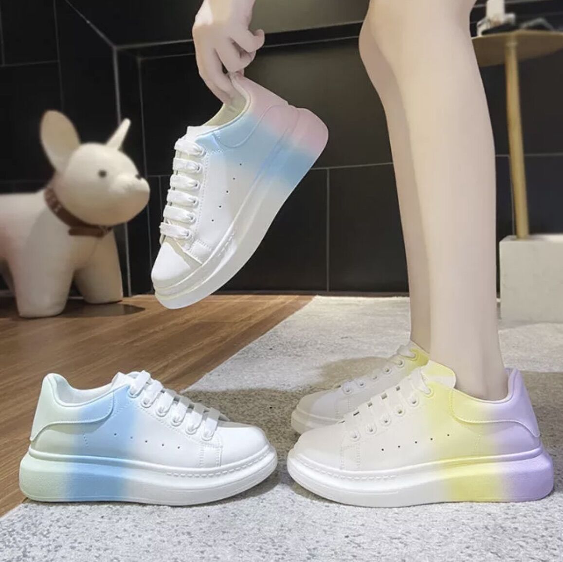 Giày sneaker bánh mì MC QUEEN giày thể thao nữ đủ màu fullbox mới nhất 2022
