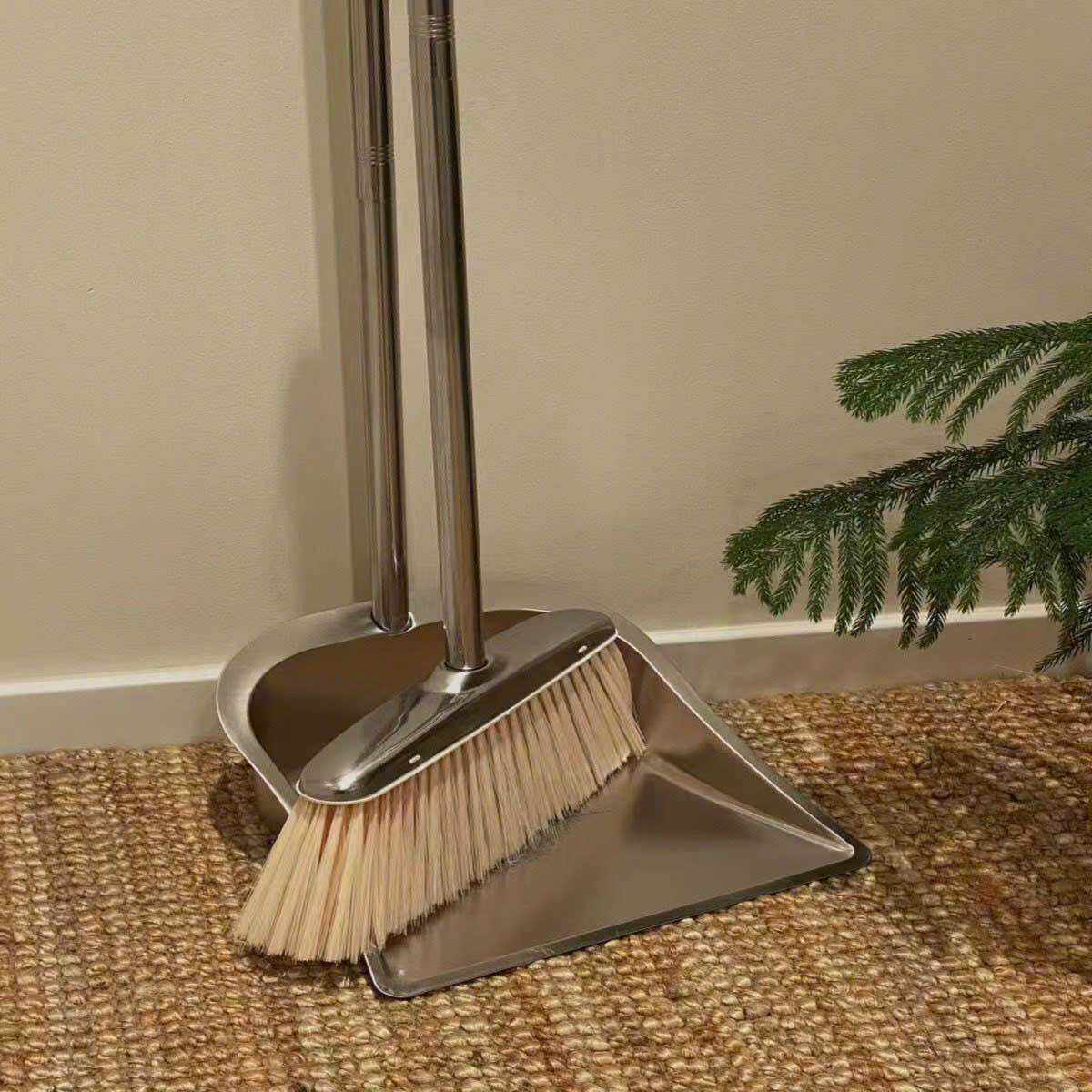 Chổi kèm ki hót rác bằng inox - Bộ sản phẩm vệ sinh nhà cửa | VinMart.co