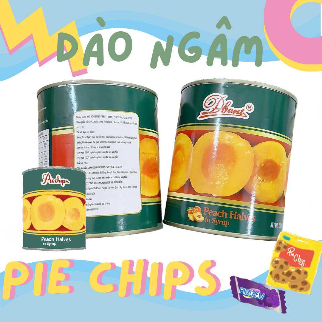 Đào lon ngâm thái lan dbent 850g