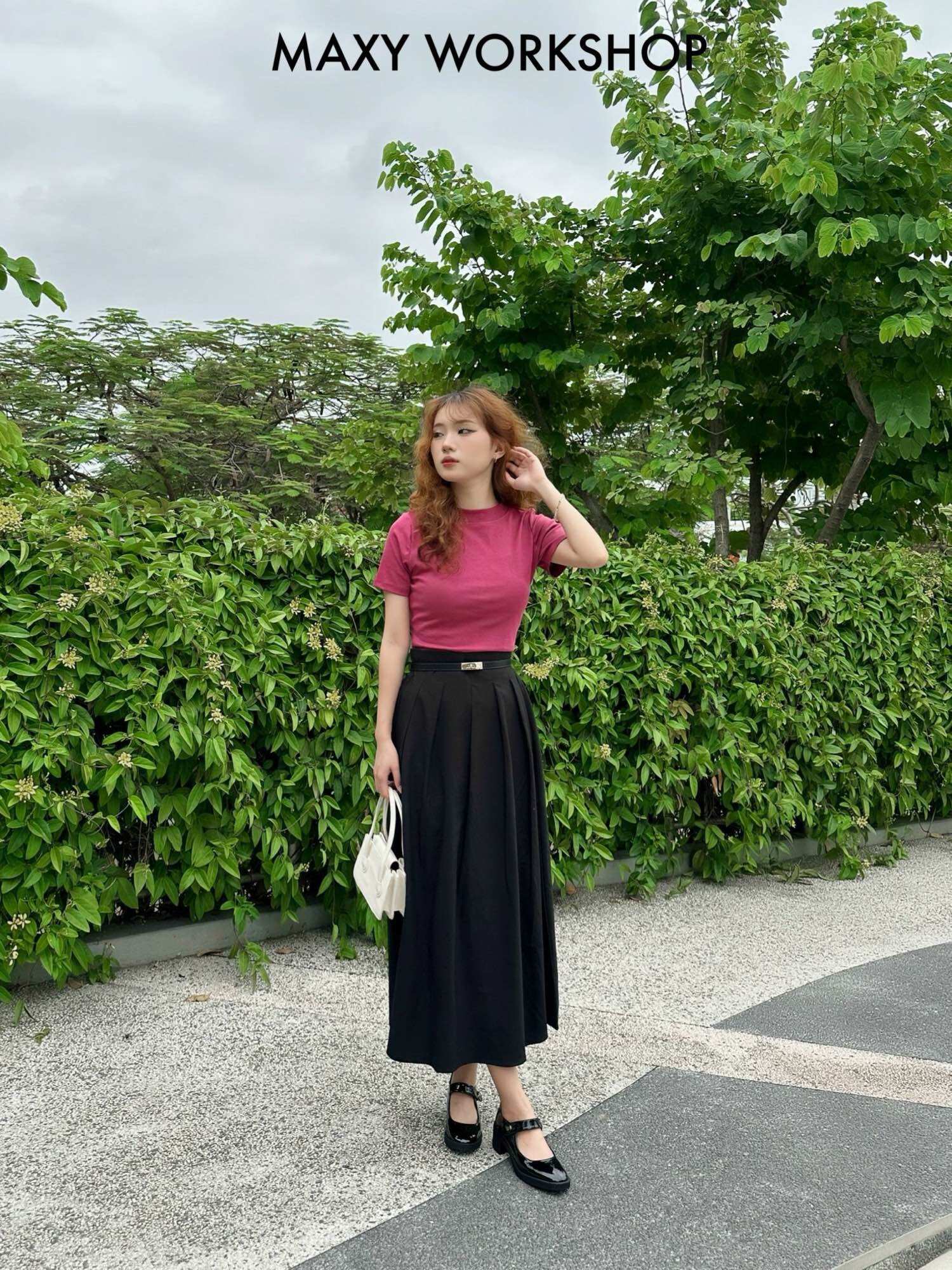 Áo thun form ôm tôn dáng Lady Tee Maxy Workshop