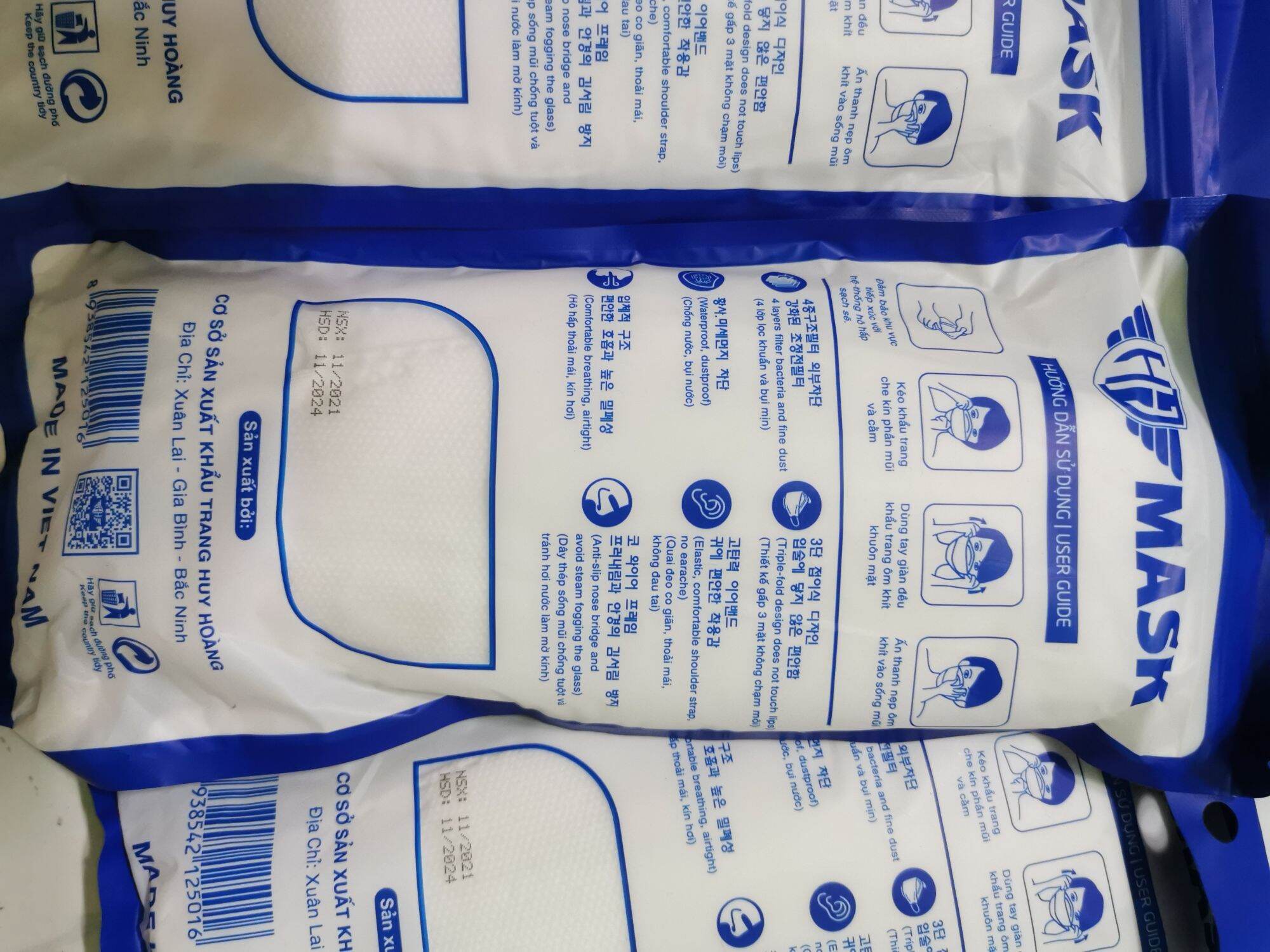 Set 10 khẩu trang KF94 người lớn