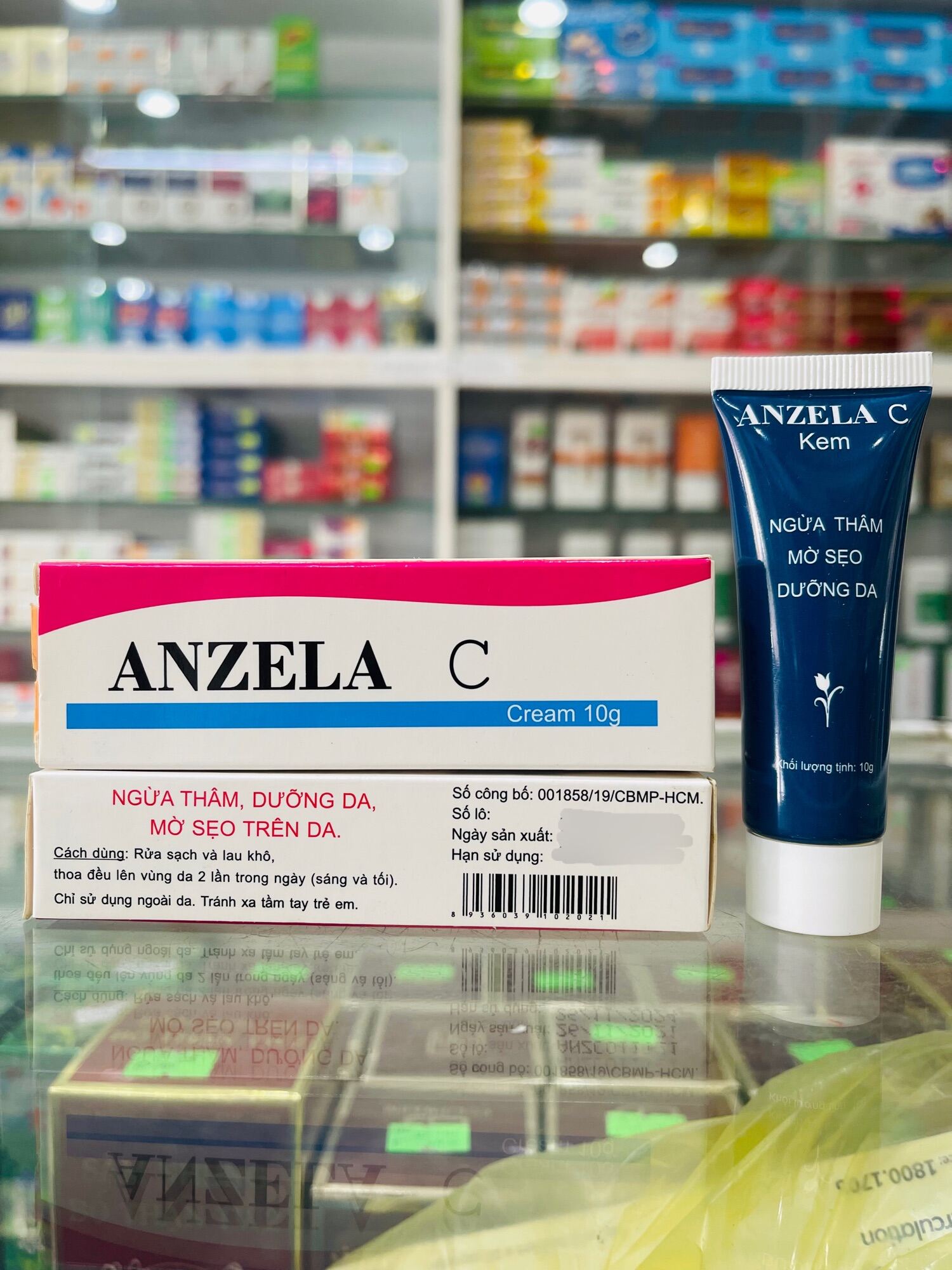Anzela C giúp ngừa thâm mụn, mờ sẹo tuýp 10g