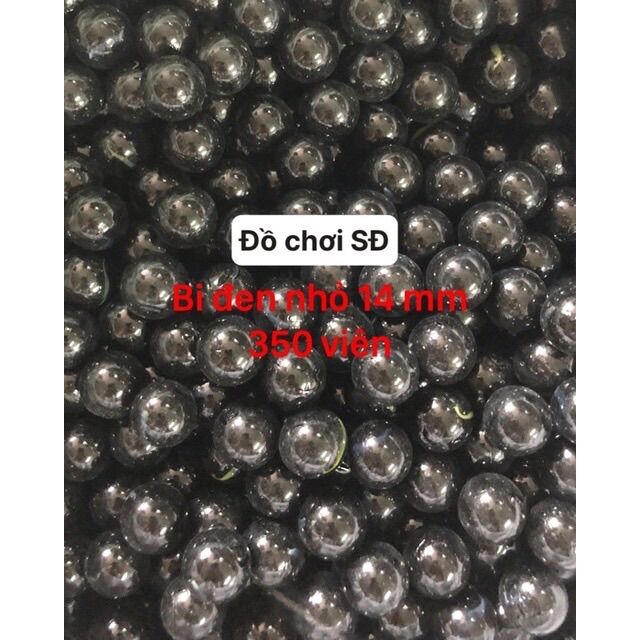 Bi thủy tinh màu đen nhỏ 16mm