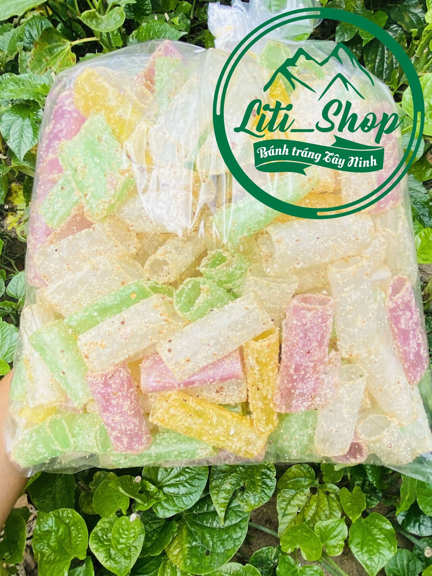 Bánh tráng cuộn Hạnh nhân 4 màu [500Gr]