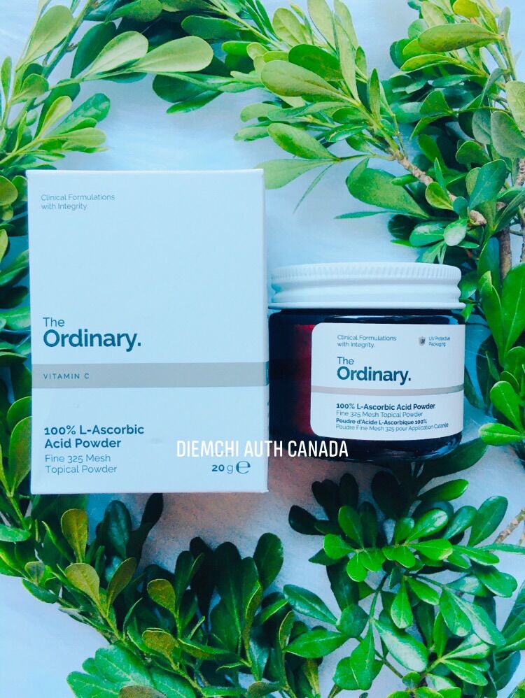 Bột Vitamin C sáng da, mờ thâm The Ordinary 100% L Ascorbic Acid Powder 20g