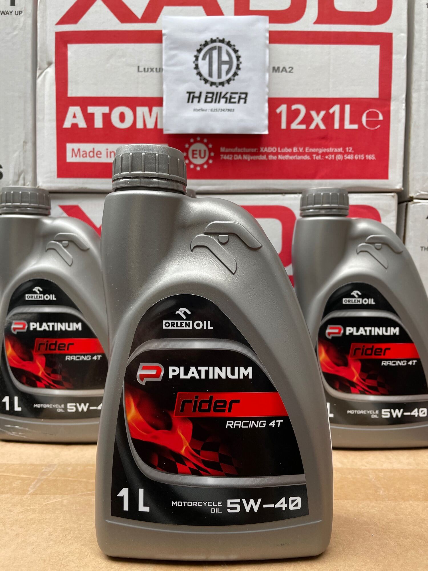 Dầu nhớt xe số, xe côn tay Orlen Racing Platinum 5w40 1L nhập khẩu Ba Lan. 
