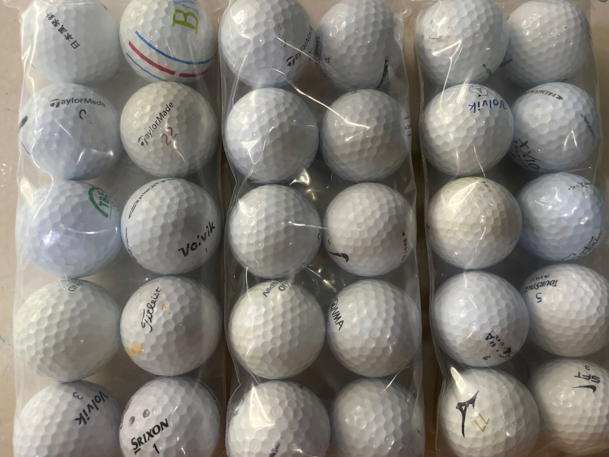 Bóng golf tổng hợp các hãng giá chỉ 70k 10 bóng