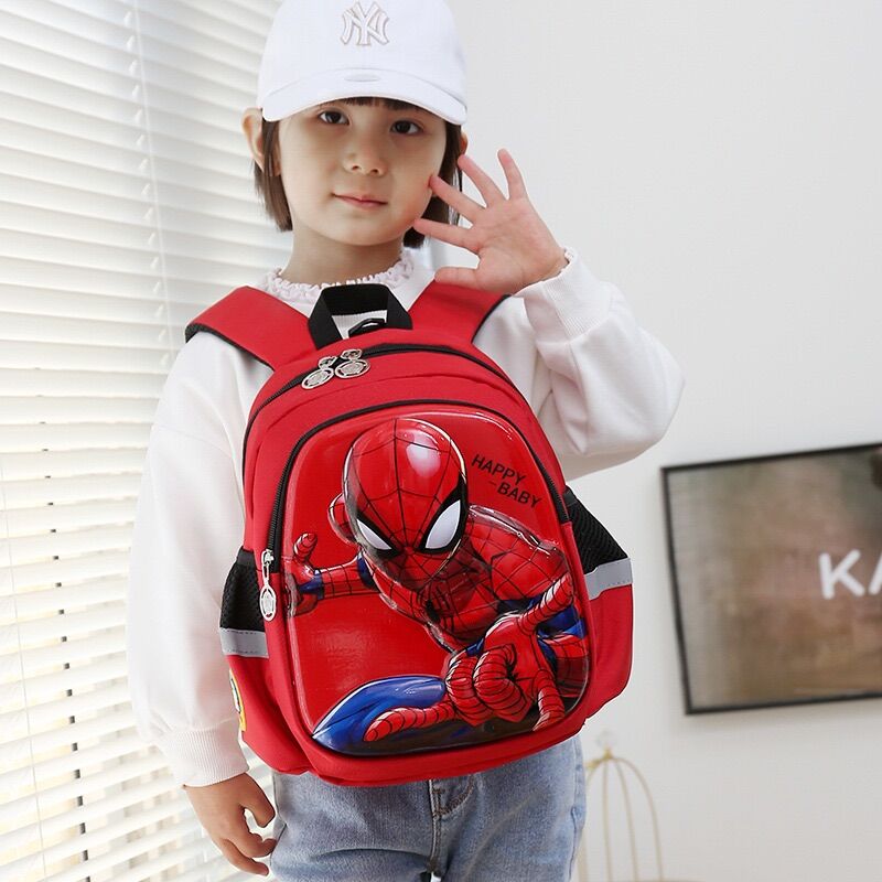 BA LÔ MẪU GIÁO SIÊU NHÂN NHỆN ĐỎ 28cm