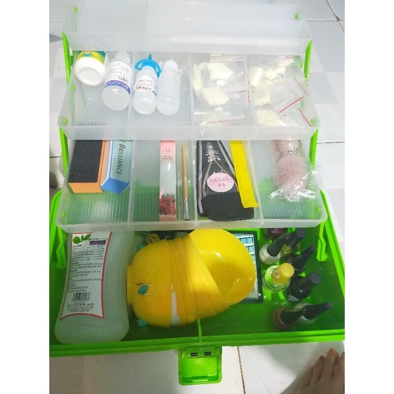 Cốp nhựa 3 tầng đựng nail