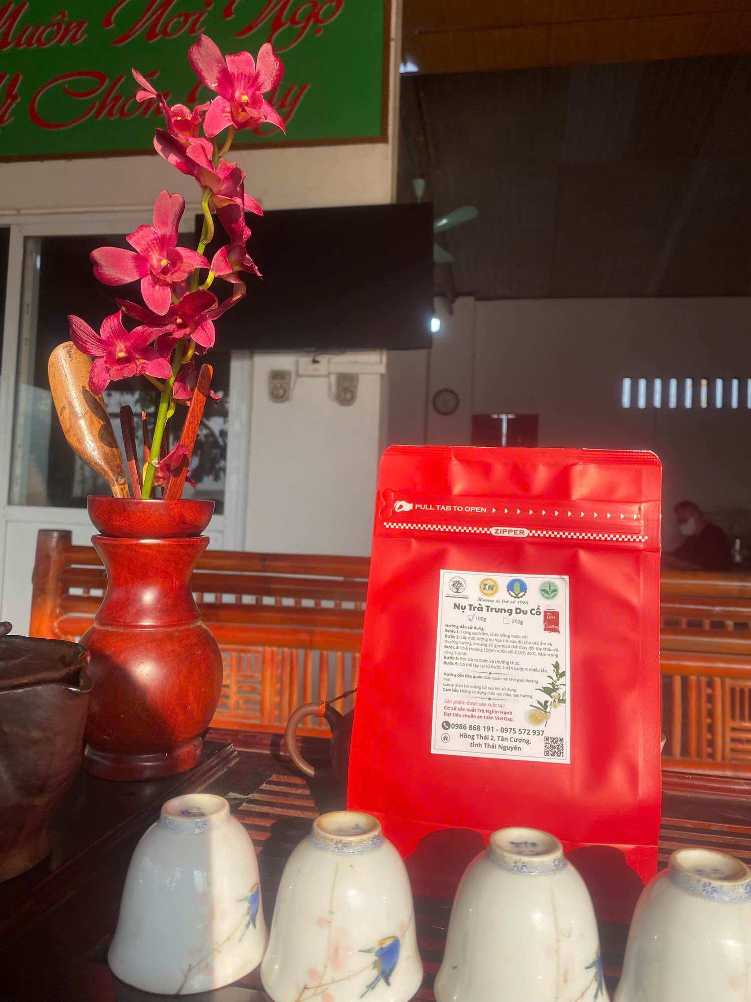 Trà Nụ Hoa Trà Thơm Mật Ngọt Thanh (100g) Không Chát, Không Mất Ngủ