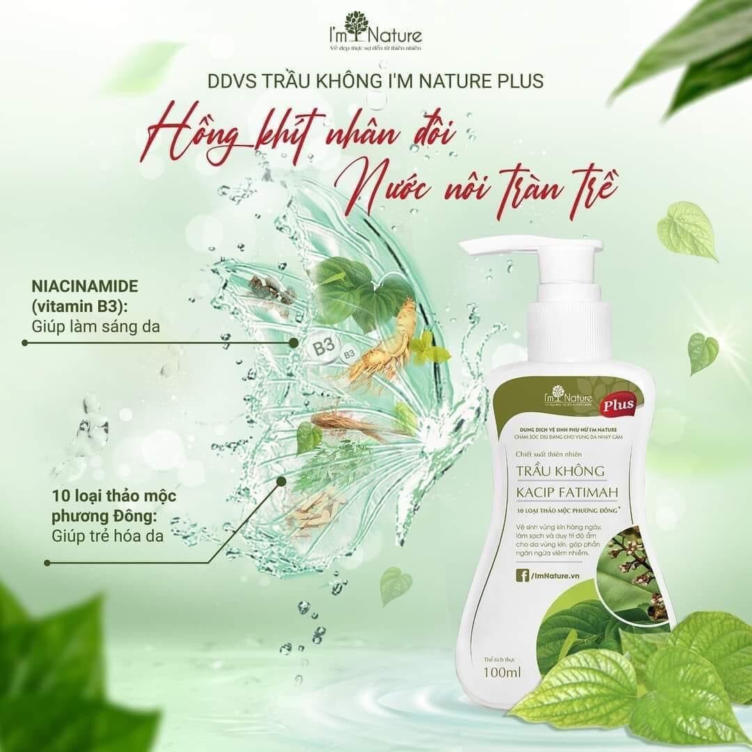 Dung dịch vệ sinh phụ nữ trầu không I’m Nature Plus