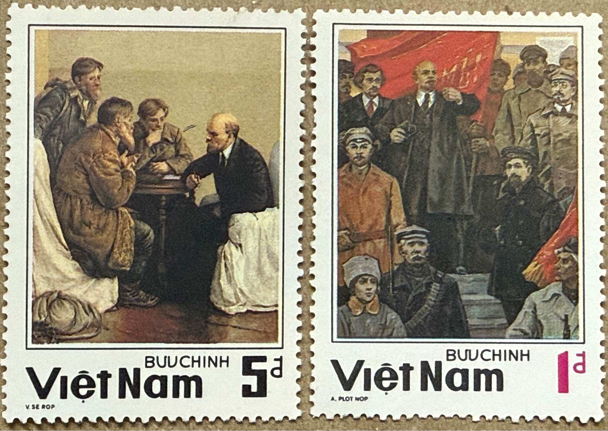 Tem sưu tập Việt Nam 1984: KN 60 năm ngày mất Lenin