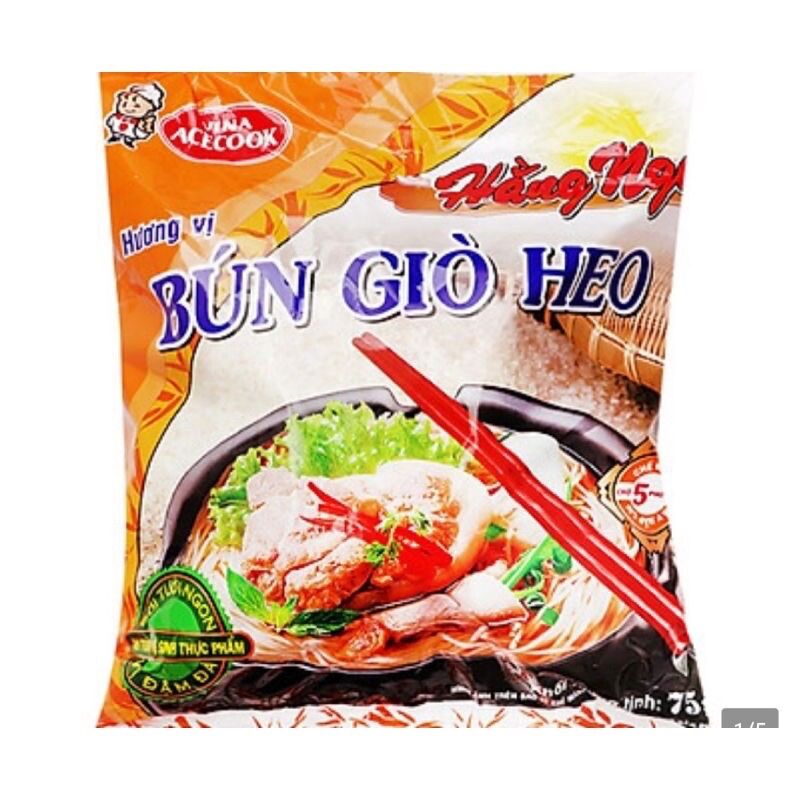 Bún giò heo Acecook Hằng Nga thùng 30gói