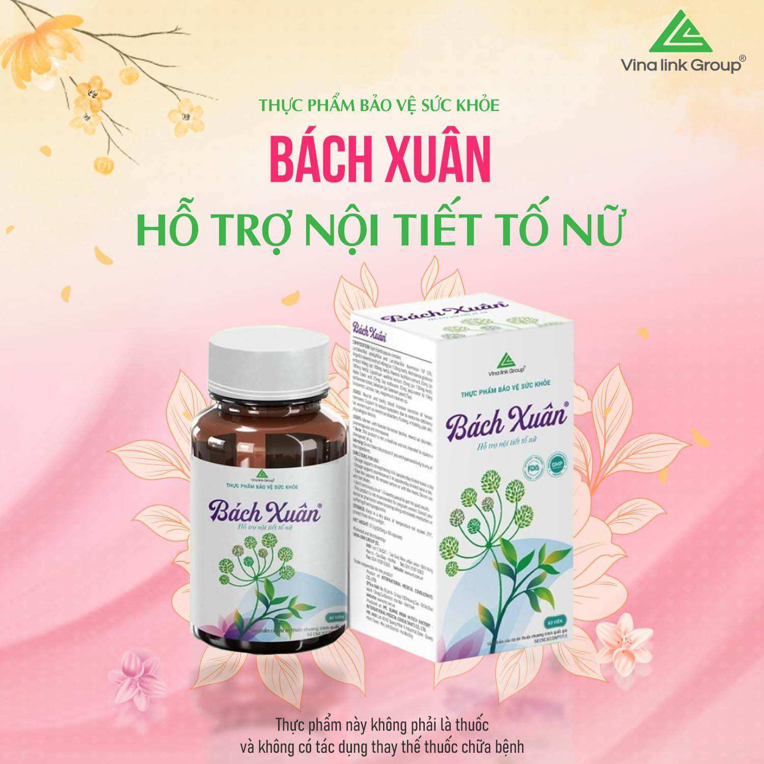 Bách xuân – làm đẹp và kéo dài tuổi thanh xuân hỗ trợ cân bằng nội tiết tố ở phụ nữ