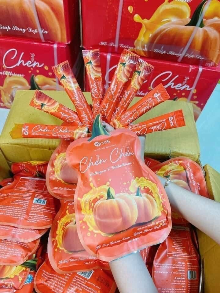 Thạch bí đỏ Chen chen Vic kháng Nắng hủy nám trắng da(chính hãng cty100%)