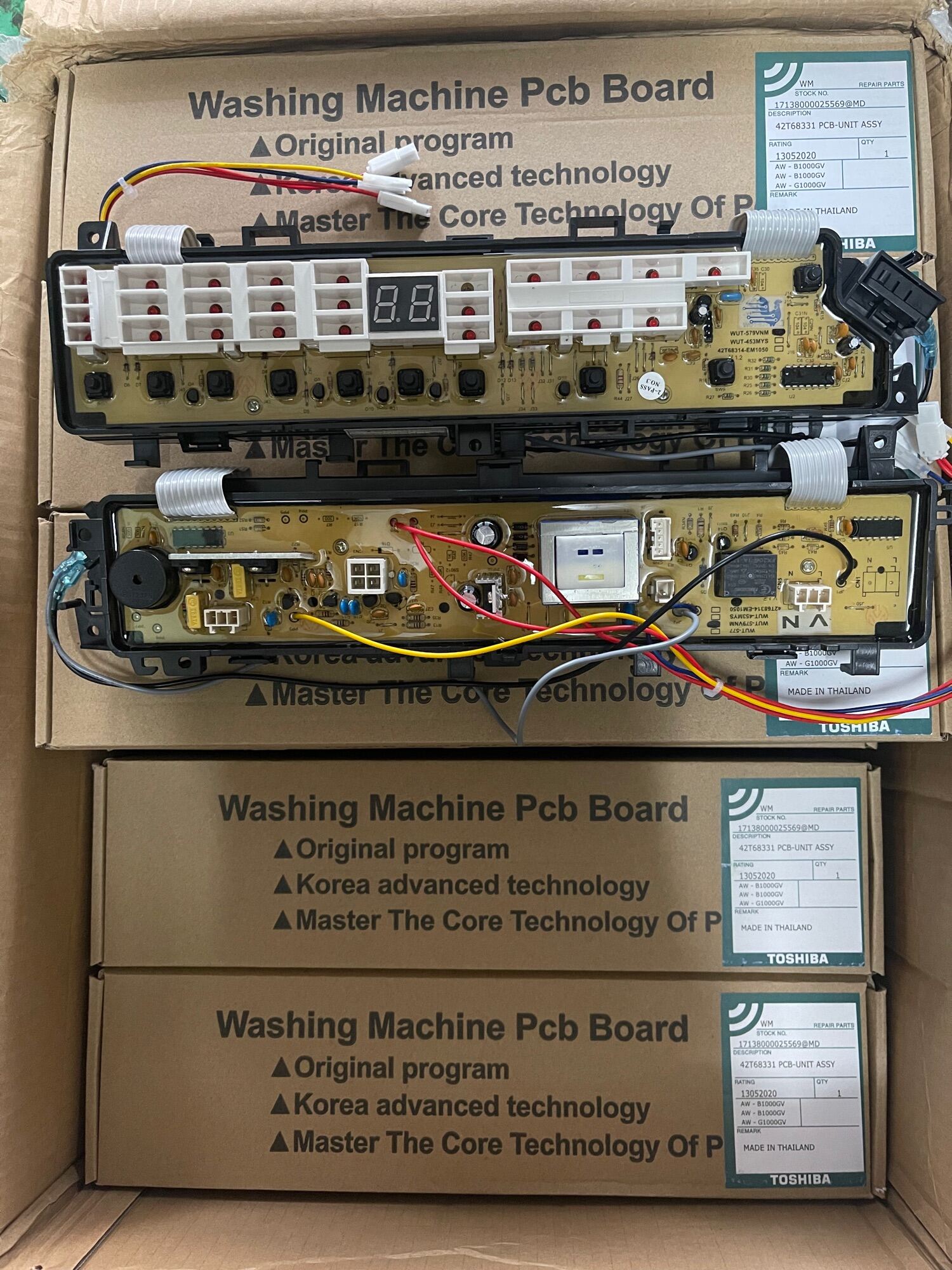Bo mạch máy giặt toshiba model B1000-B1100-H100-H1100