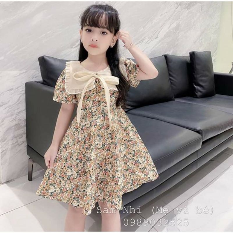 Váy (8_35kg) hoa cô tiểu thư bé gái