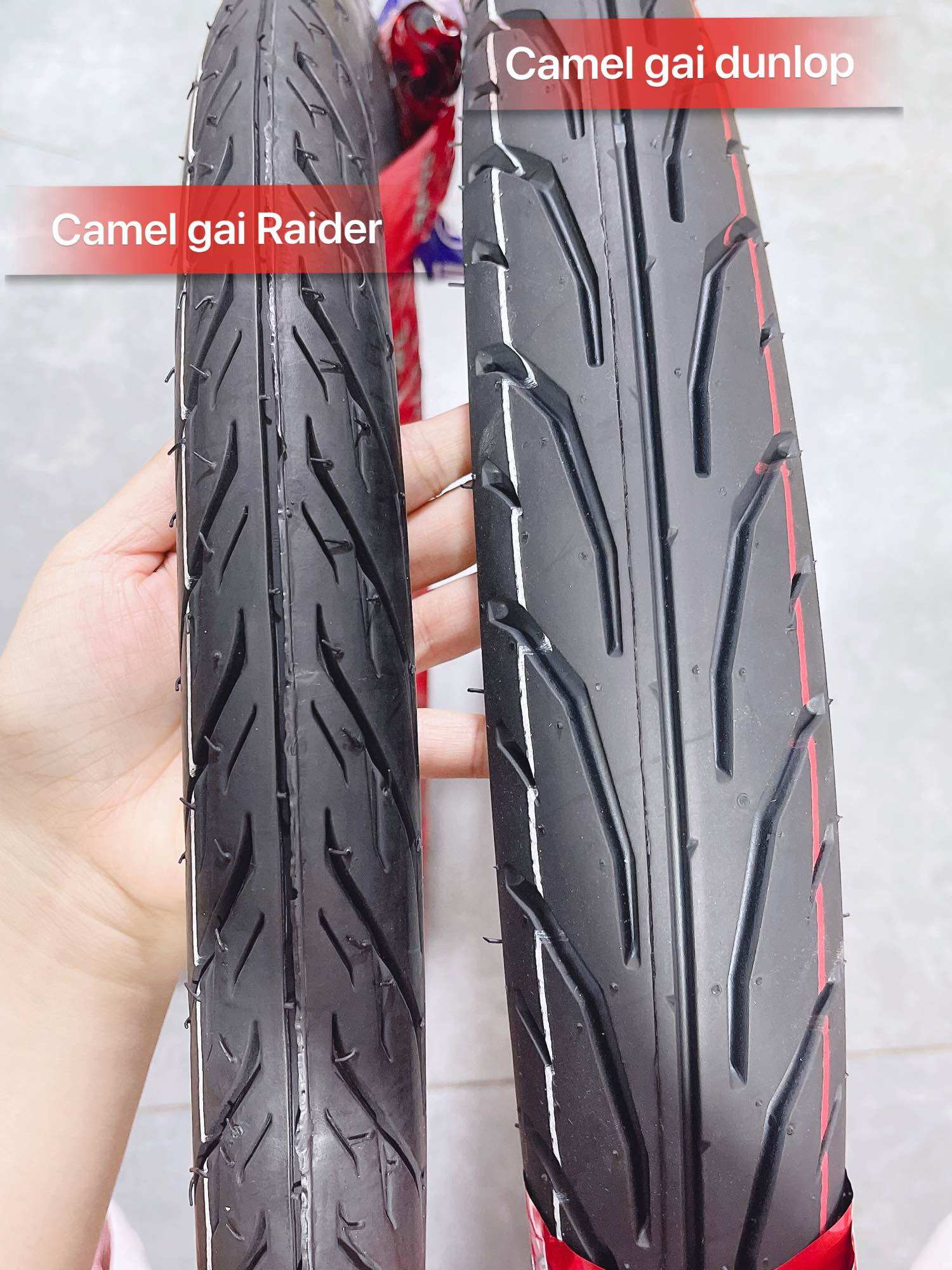 Vỏ lốp xe Camel gai dunlop sử dụng ruột đủ size chính hãng Camel Thái lan