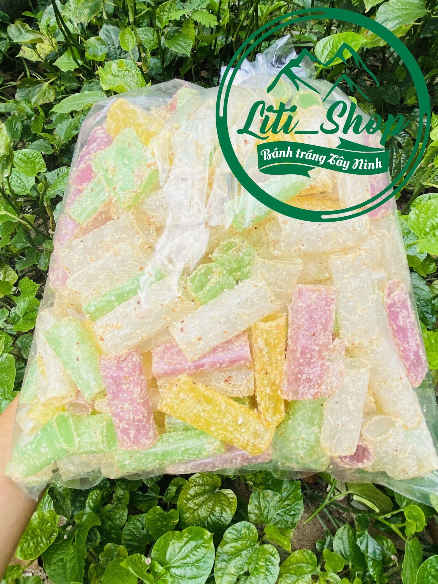 Bánh tráng cuộn Hạnh nhân 4 màu [500Gr]