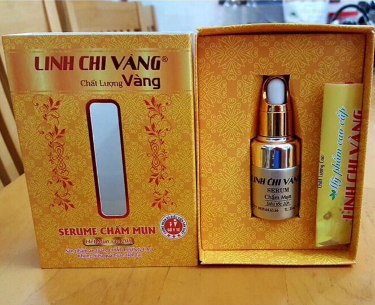 [Hcm]Serum Chấm Mụn Linh Chi Vàng