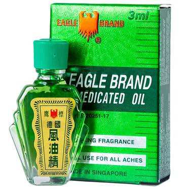 Dầu Xanh Con Ó Eagle Brand Medicated Oil Borden Giảm Đau Cho Nhiều Loại